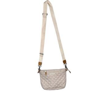 MZ Wallace Metro Scout Quilted Crossbody Bag In Rose (Light Pink).